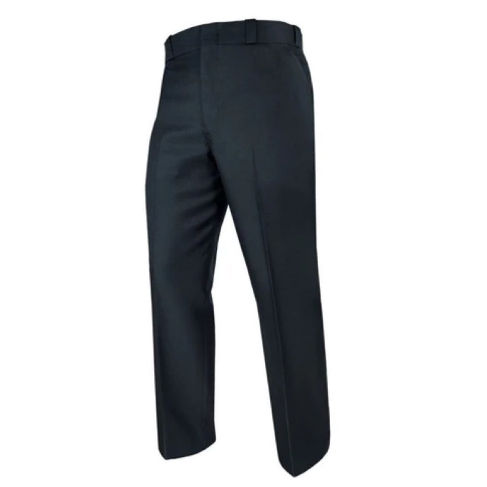 NWT ELBECO TOP AUTHORITY POLYESTER 4-POCKET DRESS PANTS 36 NAVY/BLACKS STRIPE‎